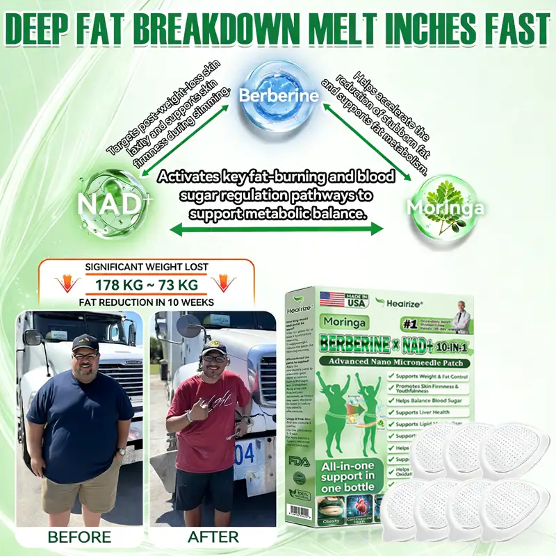 🔥🇺🇸 𝐎𝐟𝐟𝐢𝐜𝐢𝐚𝐥 𝐔𝐒 𝐒𝐭𝐨𝐫𝐞 | 🧑‍⚕️🩺 𝐇𝐞𝐚𝐥𝐫𝐢𝐳𝐞® Moringa · Berberine × NAD+ 𝟏𝟎-𝐢𝐧-𝟏 𝐀𝐝𝐯𝐚𝐧𝐜𝐞𝐝 𝐍𝐚𝐧𝐨 𝐌𝐢𝐜𝐫𝐨𝐧𝐞𝐞𝐝𝐥𝐞 𝐏𝐚𝐭𝐜𝐡 — 𝐎𝐧𝐜𝐞 𝐃𝐚𝐢𝐥𝐲, 𝐕𝐢𝐬𝐢𝐛𝐥𝐞 𝐑𝐞𝐬𝐮𝐥𝐭𝐬 𝐢𝐧 𝟕 𝐃𝐚𝐲𝐬