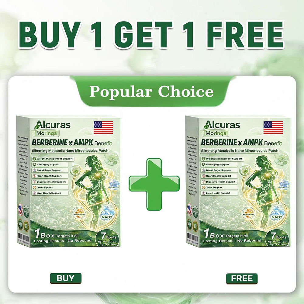 🔥Alcuras™ Moringa × Berberine × AMPK 8-Benefit Slimming & Metabolic Nano Microneedle Patch 🇺🇸 Just once a day · Visible changes in 7 days ✅ For obesity, loose skin, diabetes, sleep apnea, joint issues, and more