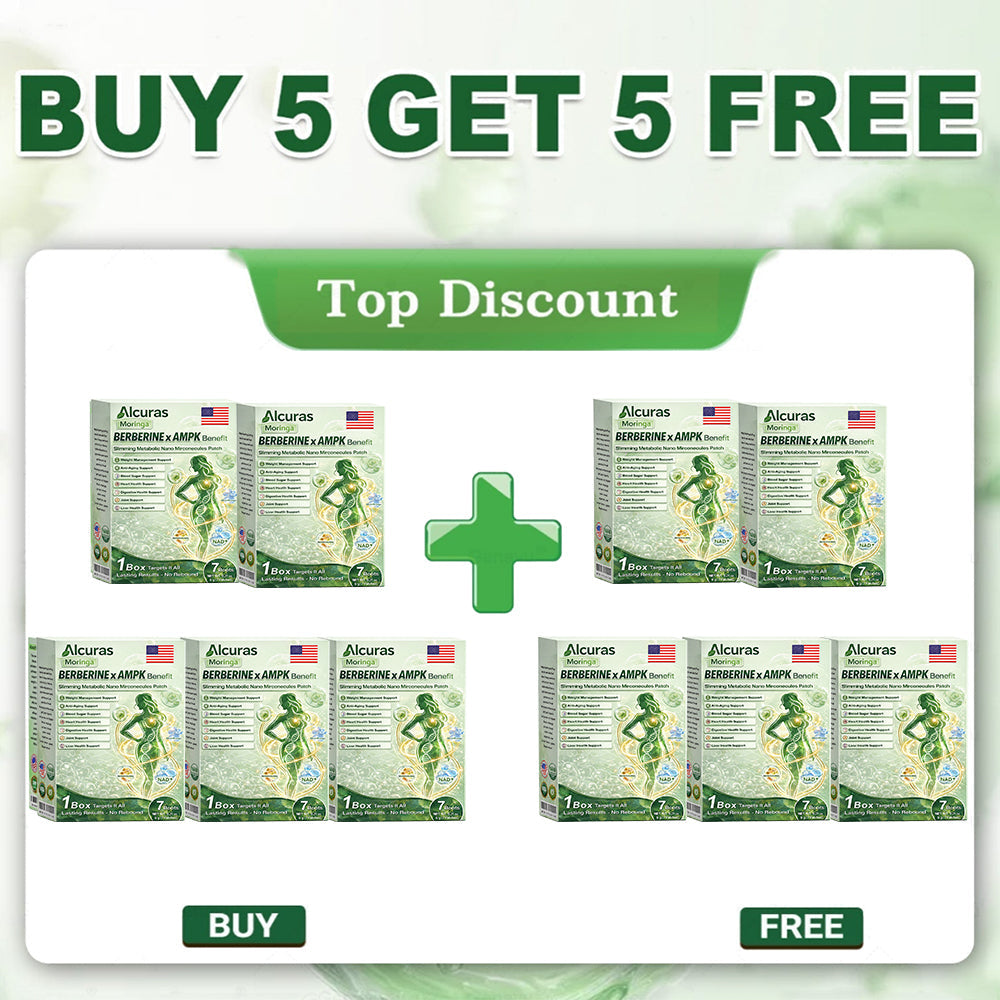 🔥Alcuras™ Moringa × Berberine × AMPK 8-Benefit Slimming & Metabolic Nano Microneedle Patch 🇺🇸 Just once a day · Visible changes in 7 days ✅ For obesity, loose skin, diabetes, sleep apnea, joint issues, and more